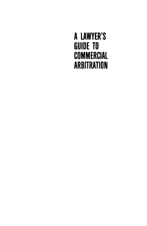 handle is hein.aliabapub/lwygcma0001 and id is 1 raw text is: A LAWYER'S
GUIDE TO
COMMERCIAL
ARBITRATION


