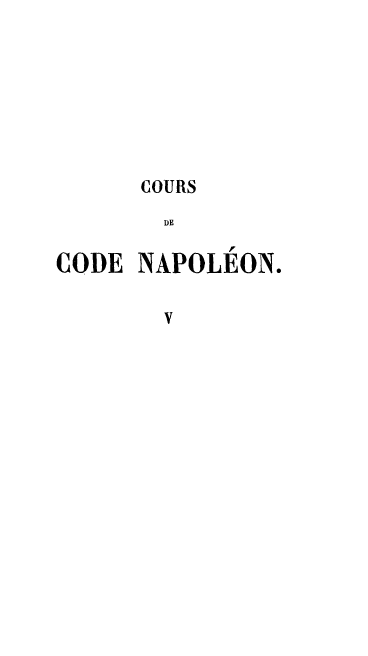 handle is hein.beal/delatpat0001 and id is 1 raw text is: COURS
DE
CODE NAPOLEON.
v


