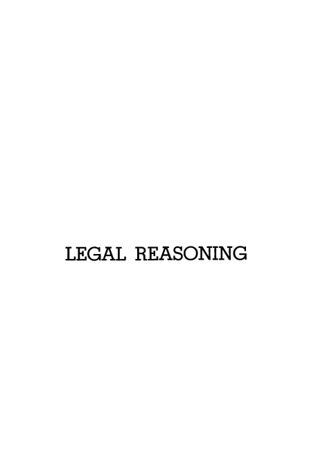 handle is hein.beal/lreaepro0001 and id is 1 raw text is: LEGAL REASONING


