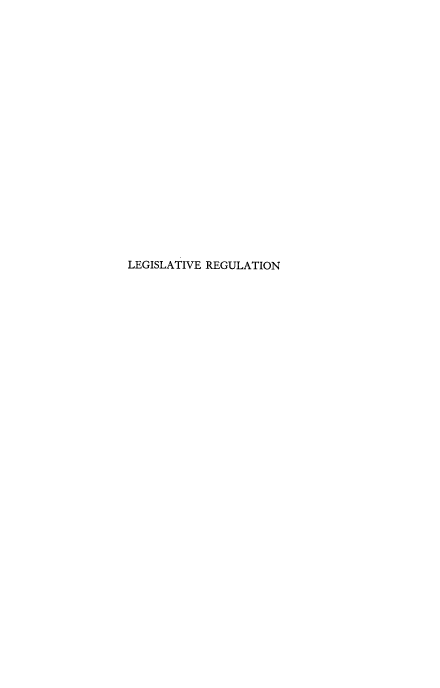 handle is hein.beal/lreulonsw0001 and id is 1 raw text is: LEGISLATIVE REGULATION



