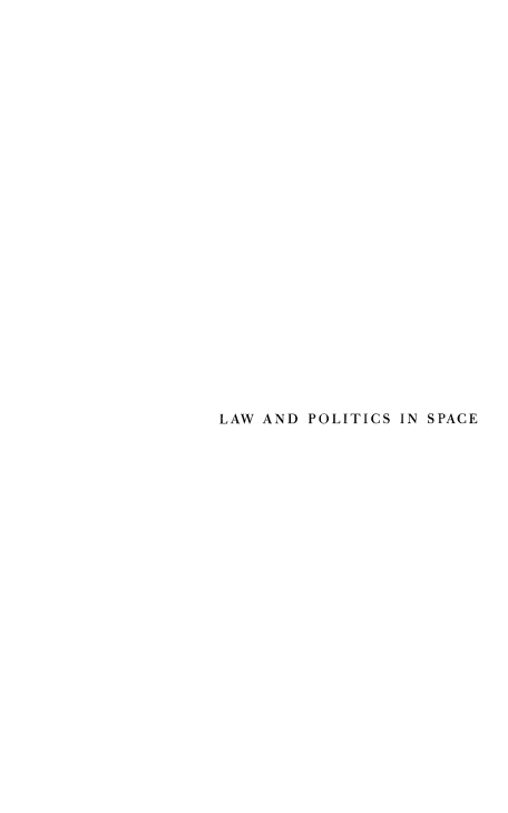 handle is hein.beal/lwpolspc0001 and id is 1 raw text is: 


























LAW AND POLITICS IN SPACE



