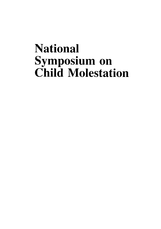 handle is hein.beal/nnlspoch0001 and id is 1 raw text is: ï»¿National
Symposium on
Child Molestation


