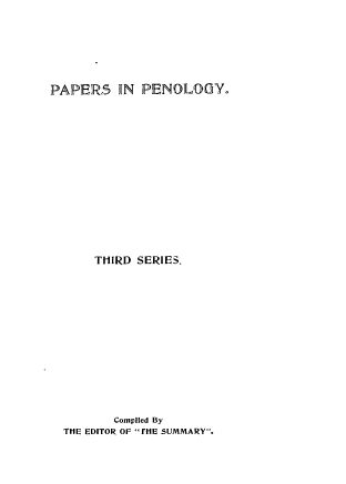 handle is hein.beal/papengyths0001 and id is 1 raw text is: 






PAPERS IN PENOLOGY.















      THIRD SERIES.


       Compiled By
THE EDITOR OF fHE SUMMARY.


