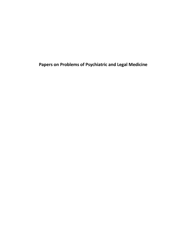 handle is hein.beal/ppplm0001 and id is 1 raw text is: Papers on Problems of Psychiatric and Legal Medicine


