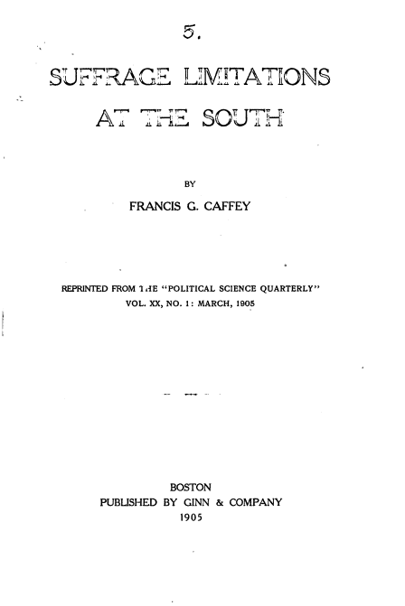 handle is hein.civil/sglnatsh0001 and id is 1 raw text is: 





7U TA~T


  1?i ,


0 MfTATIIONS

   SOAl.


          FRANCIS G. CAFFEY






REPRINTED FROM I iE POLITICAL SCIENCE QUARTERLY
         VOL. XX, NO. 1: MARCH, 1905















                BOSTON
     PUBLISHED BY GINN & COMPANY
                 1905


r-


