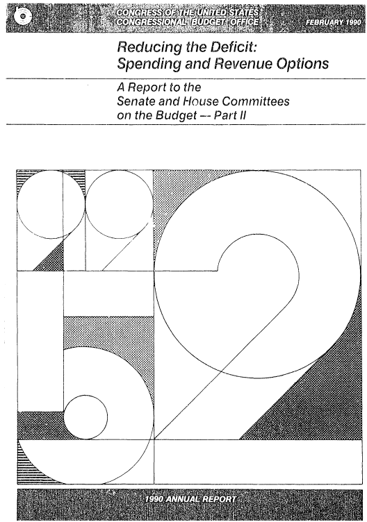 handle is hein.congrec/cbo0507 and id is 1 raw text is: Reducing the Deficit:
Spending and Revenue Options
A Report to the
Senate and blouse Committees
on the Budget-- Part II


