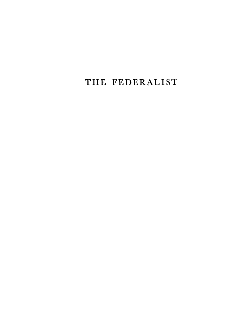 handle is hein.cow/adul0001 and id is 1 raw text is: THE FEDERALIST


