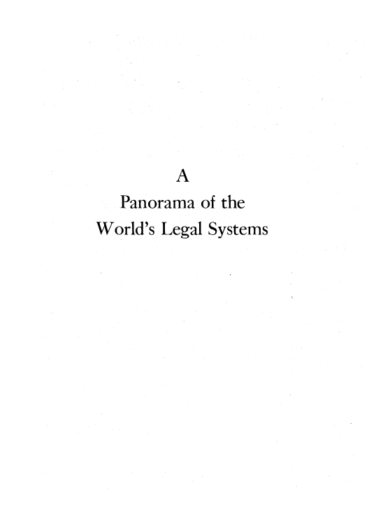 handle is hein.cow/panowls0002 and id is 1 raw text is: A
Panorama of the
World's Legal Systems



