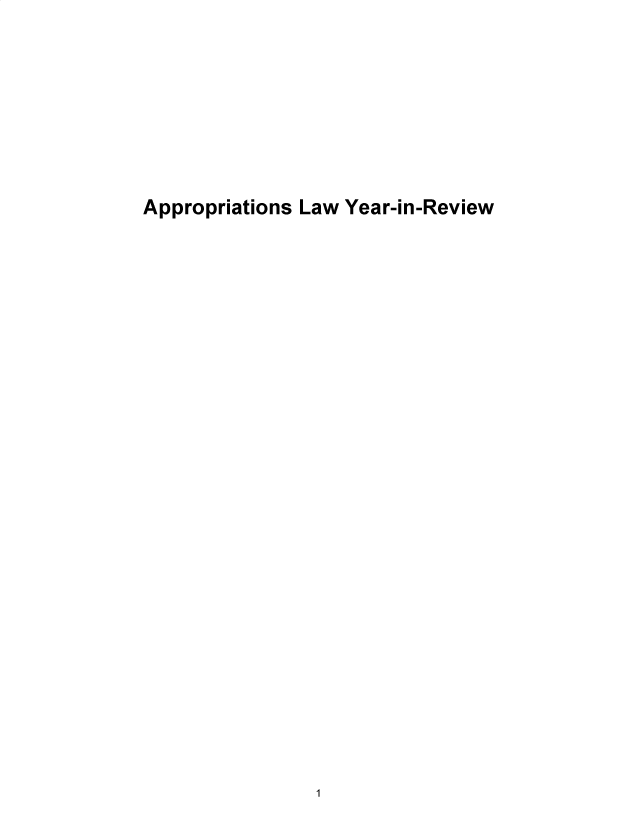 handle is hein.gao/gaobadpkh0001 and id is 1 raw text is: 







Appropriations Law Year-in-Review


