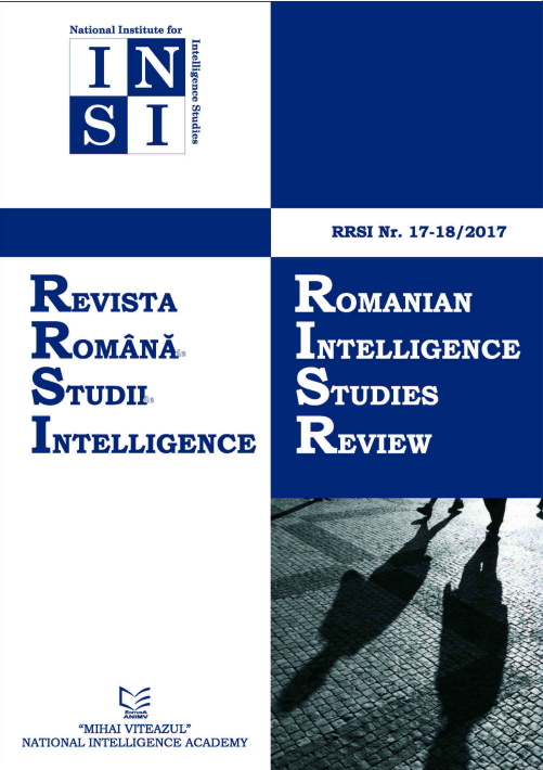handle is hein.journals/rnigcessr17 and id is 1 raw text is: 





    National Institute for















 REVISTA

 RoMANA.

 STUDII


 INTELLIGENCE














         ANIMV
     MIHAI VITEAZUL
NATIONAL INTELLIGENCE ACADEMY


RRSI Nr. 17-18/2017


