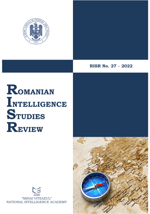 handle is hein.journals/rnigcessr27 and id is 1 raw text is: 
Is
R


RISR No. 27 - 2022


RoMANIAN
INTELLIGENCE
STUDIES
REVIEW





    MIHAI VITEAZUL
NATIONAL INTELLIGENCE ACADEMY


