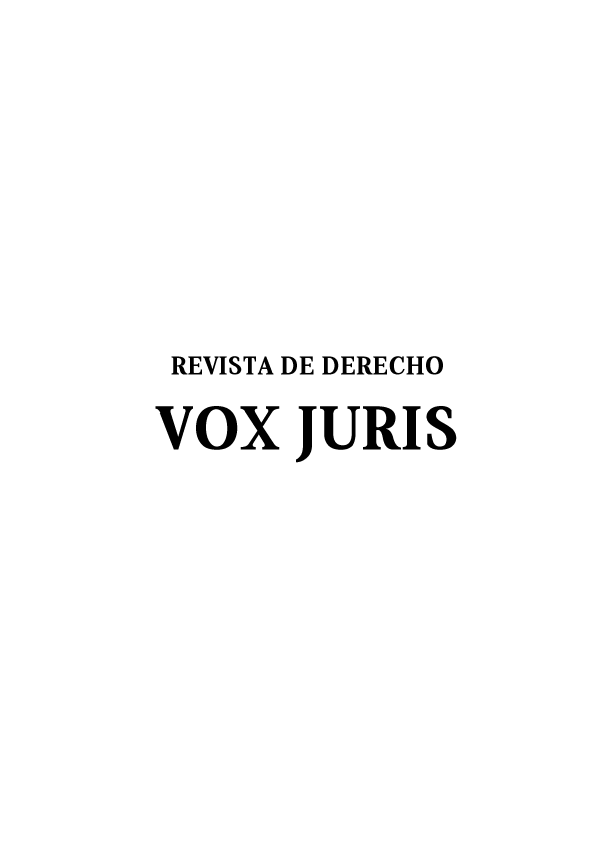 handle is hein.journals/voxjurs25 and id is 1 raw text is: 






REVISTA DE DERECHO
VOX JURIS



