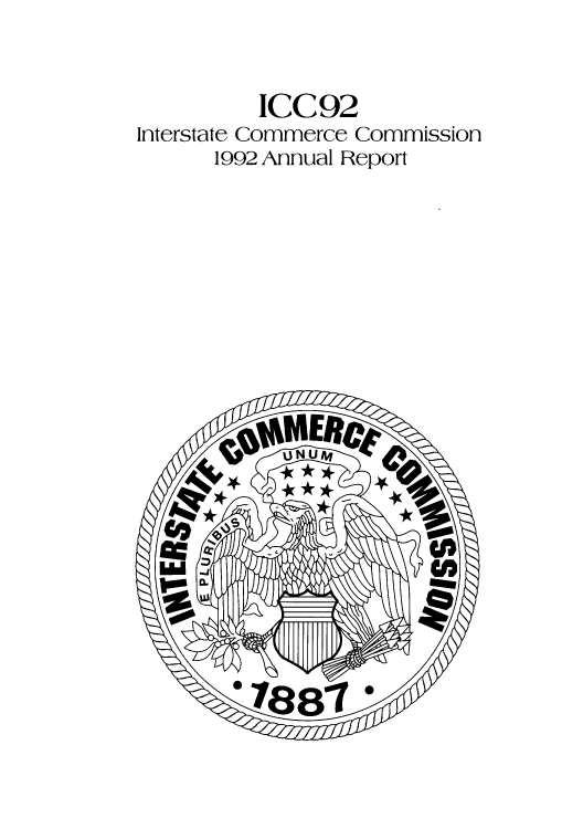 handle is hein.usfed/arepint0106 and id is 1 raw text is: ICC92
Interstate Commerce Commission
1992 Annual Report


