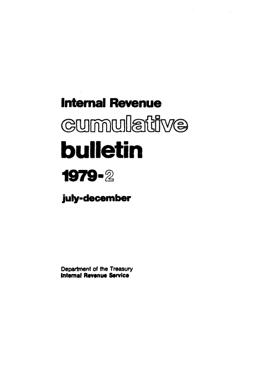 handle is hein.usfed/ircb0130 and id is 1 raw text is: Internal Revenue
bulletin
19T9-i
july-december
Department of the Treasury
Internal Revenue Service


