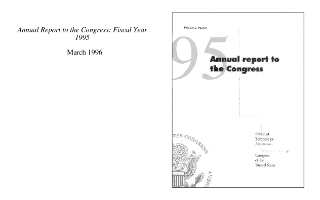 handle is hein.usfed/techascong1995 and id is 1 raw text is: 


Annual Report to the Congress: Fiscal Year
               1995

             March 1996

                                                   -theC   nve


