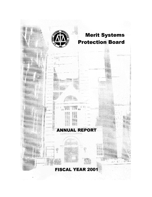 handle is hein.usfed/usmrtsy2001 and id is 1 raw text is: 





Merit Systems


ANNUAL REPORT


