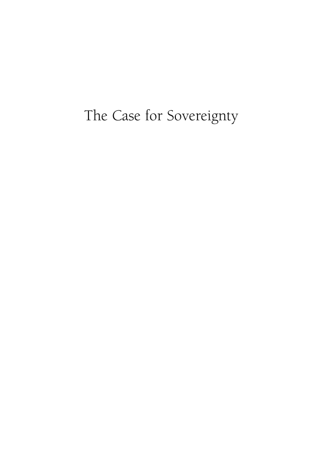 handle is hein.amenin/aeiaase0001 and id is 1 raw text is: 





The Case for Sovereignty


