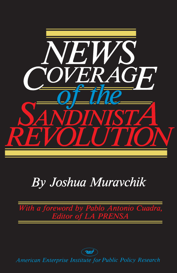 handle is hein.amenin/aeiabsl0001 and id is 1 raw text is: 









                      Joshua Muravehik

Nothing has vexed American foreign policy more in the past decade than the
rise of Nicaragua's Sandinistas. After numbering no more than a few hundred
in 1978, they had taken power by mid-1979, and by the end of 1980 they were
locked in what seemed ineluctable struggle with the United States. Though the
Sandinistas had brooded long and intensely about their Yanqui neighbor,
few Americans had paid much notice to Nicaragua. Neither the American
public nor the U.S. government was at all prepared for the challenge presented
by Sandinismo.
  Nor was the American press. While a few reporters conveyed clear accounts
of who the Sandinistas were and what they wanted, others-including
correspondents for America's best newspapers-often depicted the San-
dinistas as social democrats or as pragmatic, moderate nationalists
whose only clear aim was to restore democracy to Nicaragua.
  Joshua Muravchik has written often about U.S. policy toward Nicaragua
and about press coverage of foreign affairs. In this book he takes a close look
at how the American news media covered the Sandinistas during the critical
two years from July 1978 until July 1980-the last year of the Sandinistas'
victorious struggle for power and the first year of their rule. His study reveals
the Sandinistas' stratagems for disguising their true beliefs and intentions and
shows how some American reporters saw through these ploys while others
succumbed to them.

  An eye-opening study. A lucid, penetrating and careful probe which raises
disturbing questions about the accuracy, professionalism and impartiality of
media depiction of the Nicaraguan revolution.
                              -Robert S. Leiken
                                 Center for International Affairs
                                 Harvard University

  Muravchik's book documents what should be a major source of concern
for U.S. journalism: how most media and correspondents failed to report the
nature of the Sandinista movement and its will for total power in Nicaragua.
It should be read by anybody interested in the dynamics and implications of
foreign reporting.
                               -Eduardo Ulibarri
                                 Editor
                                 La Nacion (Costa Rica)

                                               A        ISBN 978-0-8447-3662-4



                                                       9 780844 736624 >


