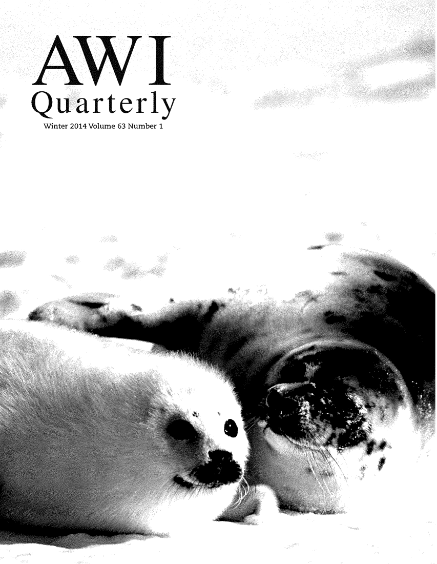 handle is hein.animal/awiqu0063 and id is 1 raw text is: Al
Quarterly
Winter 2014 Volume 63 Number 1


