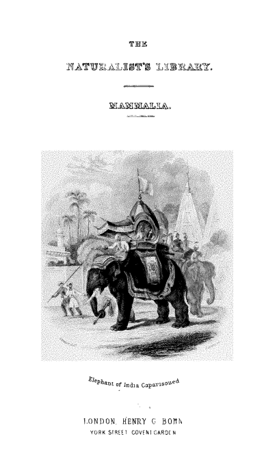 handle is hein.animal/naibramli0009 and id is 1 raw text is: ï»¿THE

Elephant of India Caparxsoned
LONDON HENRY C BOTIN
YORK STREET COVENIGARD[N


