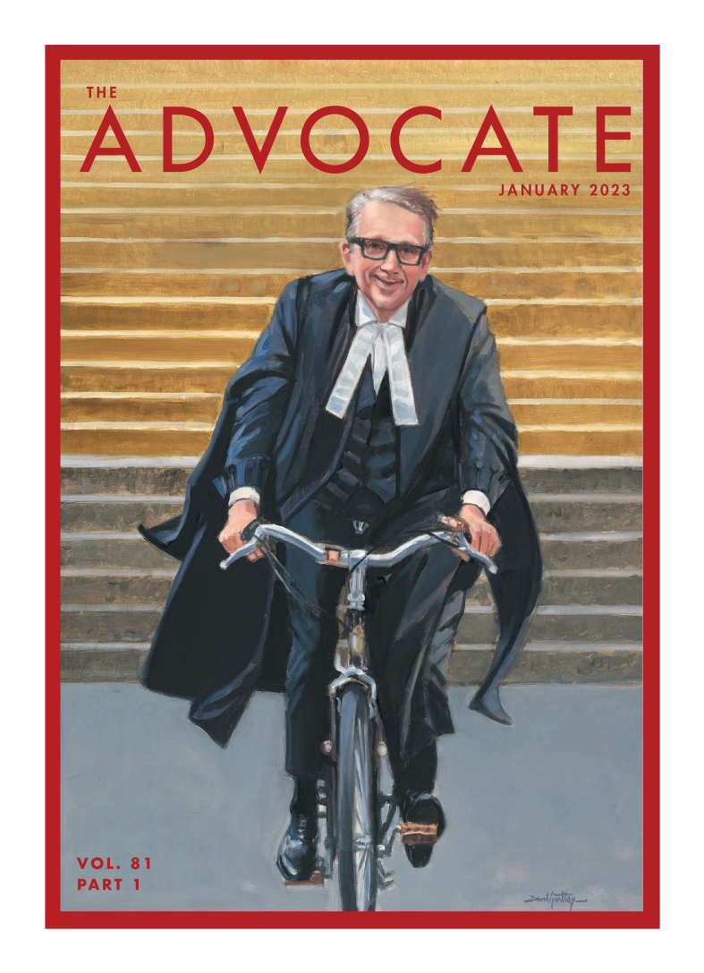 handle is hein.barjournals/advvba0081 and id is 1 raw text is: 

THE



ADVOCATE
            JANUARY 2023



      ½Z





  - ya  A'A


