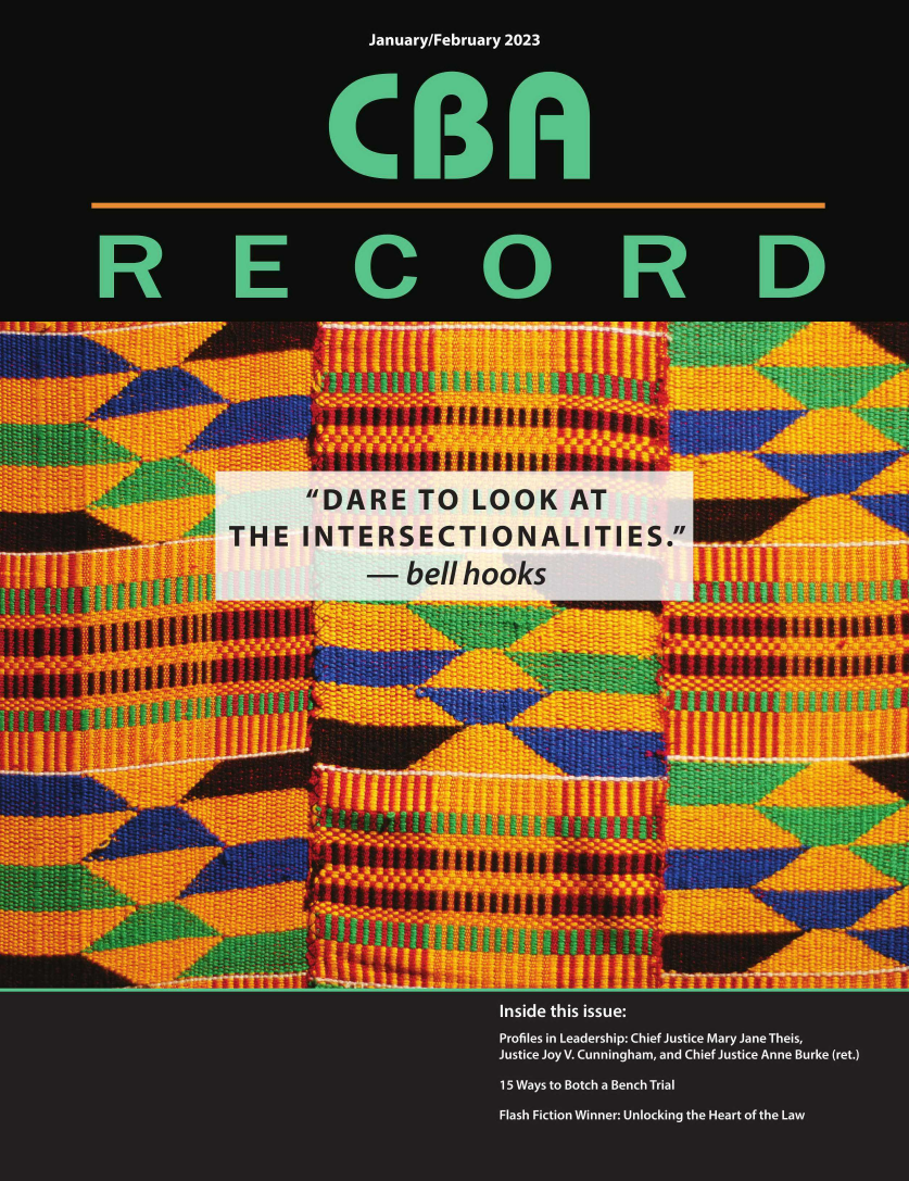 handle is hein.barjournals/cbarc0037 and id is 1 raw text is: 









II!


    DARE TO LOOK AT
THE INTERSECTIONALITIES.
       -  bell hooks


11


[i#


It


