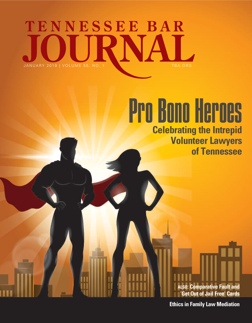 handle is hein.barjournals/tnbarjrnl0055 and id is 1 raw text is: 









Pro   Bono Hero
     Celebrating the Intr
         Volunteer Law
             of Tenne:


