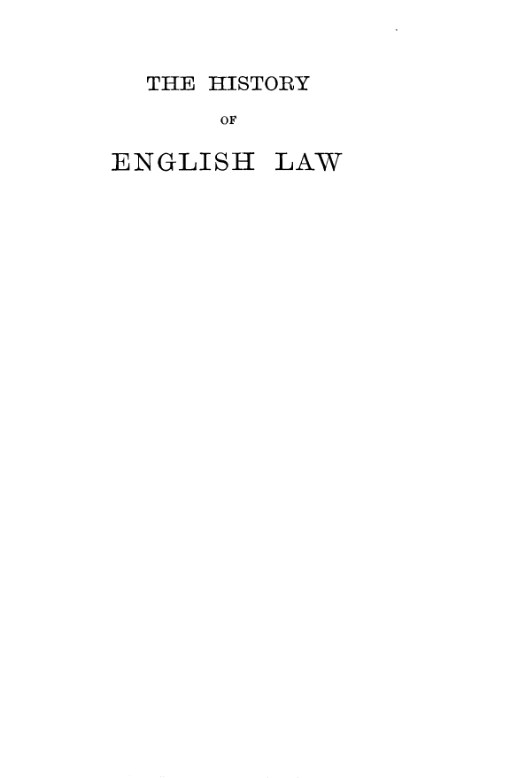 handle is hein.beal/btkinged0002 and id is 1 raw text is: THE HISTORY
OF

ENGLISH

LAW


