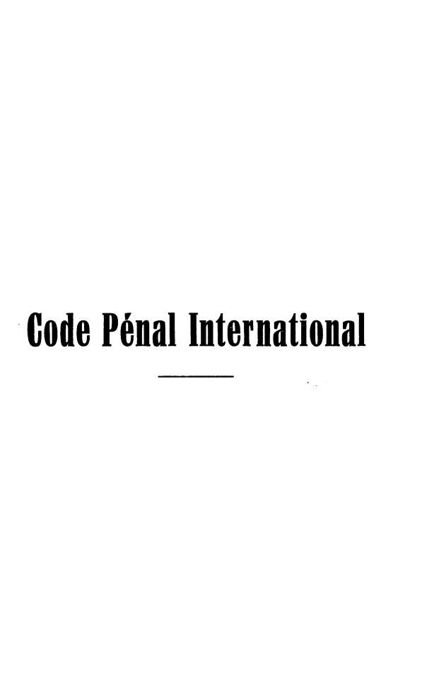handle is hein.beal/cdpenita0001 and id is 1 raw text is: 




Code P nal International


