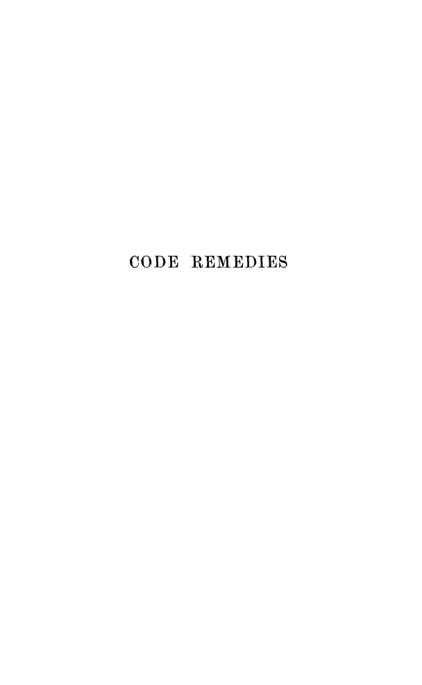 handle is hein.beal/cdrmds0001 and id is 1 raw text is: 












CODE REMEDIES


