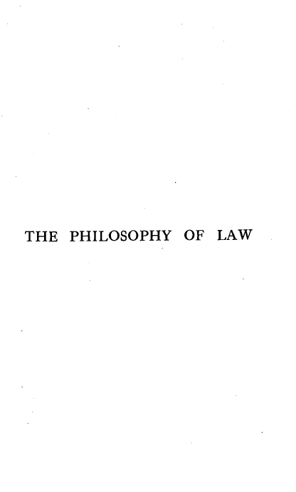 handle is hein.beal/philolaw0001 and id is 1 raw text is: THE PHILOSOPHY OF LAW



