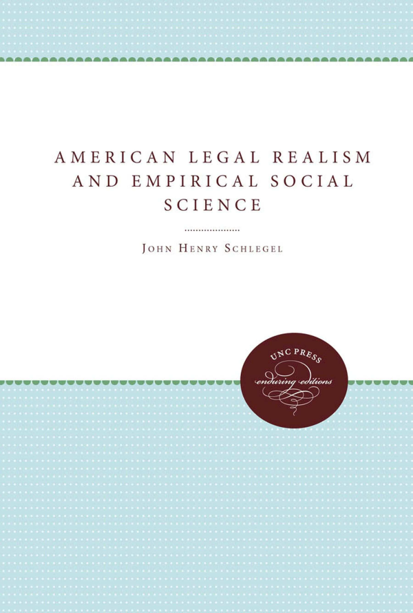 handle is hein.beal/uncaaaf0001 and id is 1 raw text is: 







AMERICAN LEGAL REALISM
AND EMPIRICAL SOCIAL
        SCIENCE

        JOHN HENRY SC HL (t,


