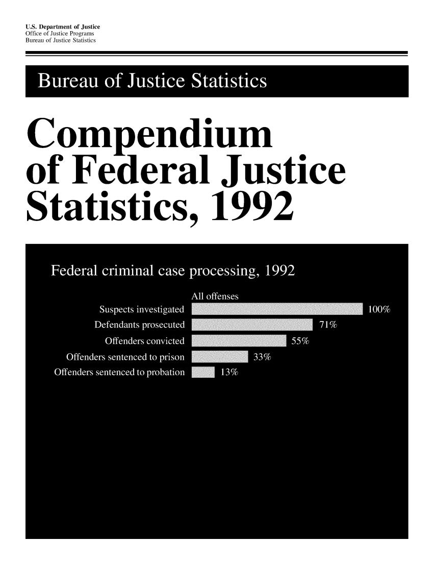 handle is hein.death/cfjs0007 and id is 1 raw text is: U.S. Department of Justice
Office of Justice Programs
Bureau of Justice Statistics

Compendium
of Federal Justice
Statistics, 1992



