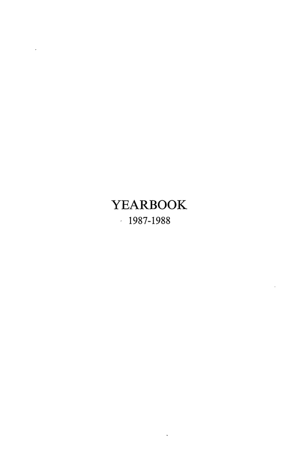 handle is hein.intyb/unicjy0042 and id is 1 raw text is: YEARBOOK
1987-1988


