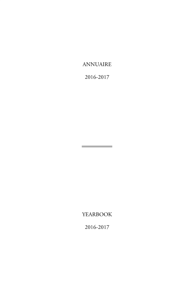 handle is hein.intyb/unicjy0071 and id is 1 raw text is: 









ANNUAIRE

2016-2017


YEARBOOK

2016-2017


