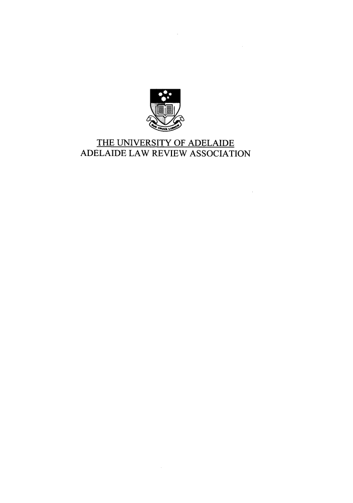 handle is hein.journals/adelrev29 and id is 1 raw text is: THE UNIVERSITY OF ADELAIDE
ADELAIDE LAW REVIEW ASSOCIATION


