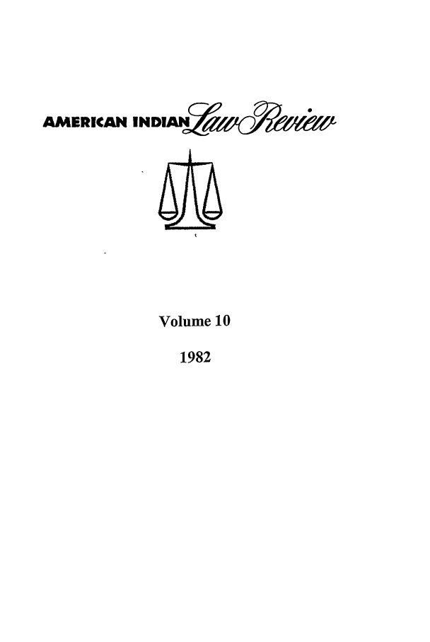 handle is hein.journals/aind10 and id is 1 raw text is: AMERICAN INIA

Volume 10

1982


