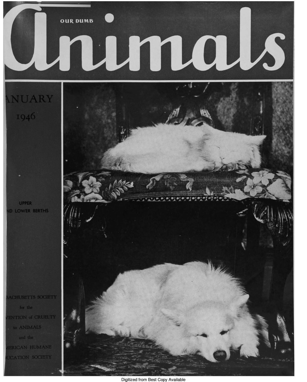 handle is hein.journals/animals79 and id is 1 raw text is: 















1946


    UPPER
D LOWER   BERTHS


Digitized from Best Copy Available


