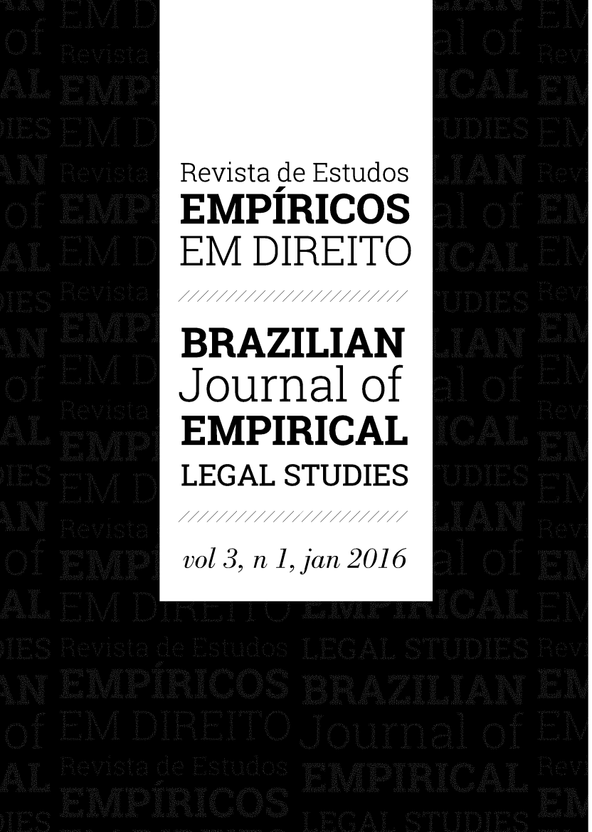handle is hein.journals/brzjemls3 and id is 1 raw text is: 


Revista de Estudos
EMPIRICOS
EM  DIREITO

BRAZILIAN
Journal  of
EMPIRICAL
LEGAL STUDIES

vol 3, n , jan 2016



