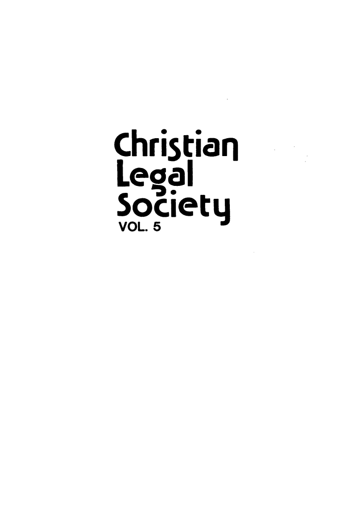 handle is hein.journals/chsqurt5 and id is 1 raw text is: Christian
Leal
Society
VOL. 5


