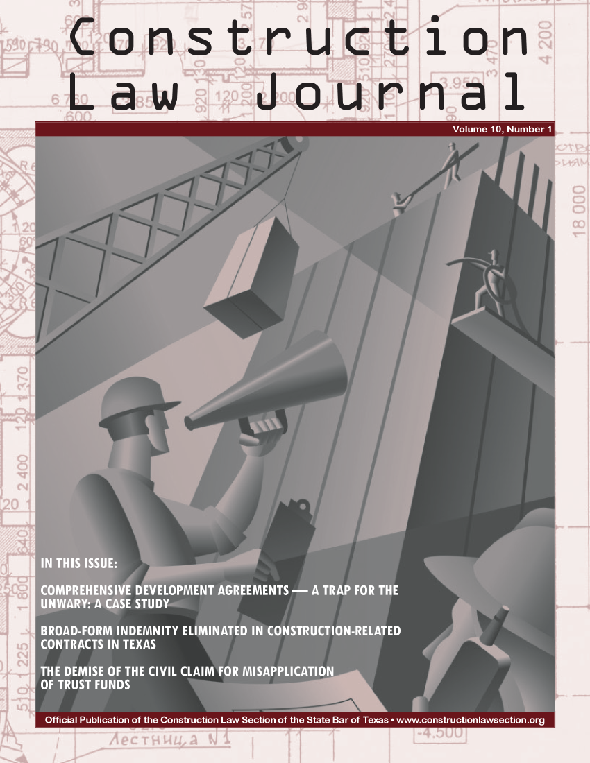 handle is hein.journals/constlj10 and id is 1 raw text is: Construction
Law  Journal



