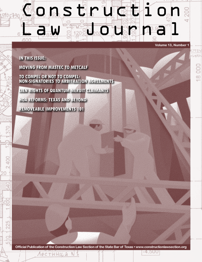handle is hein.journals/constlj13 and id is 1 raw text is: Construction
Law  Journal


