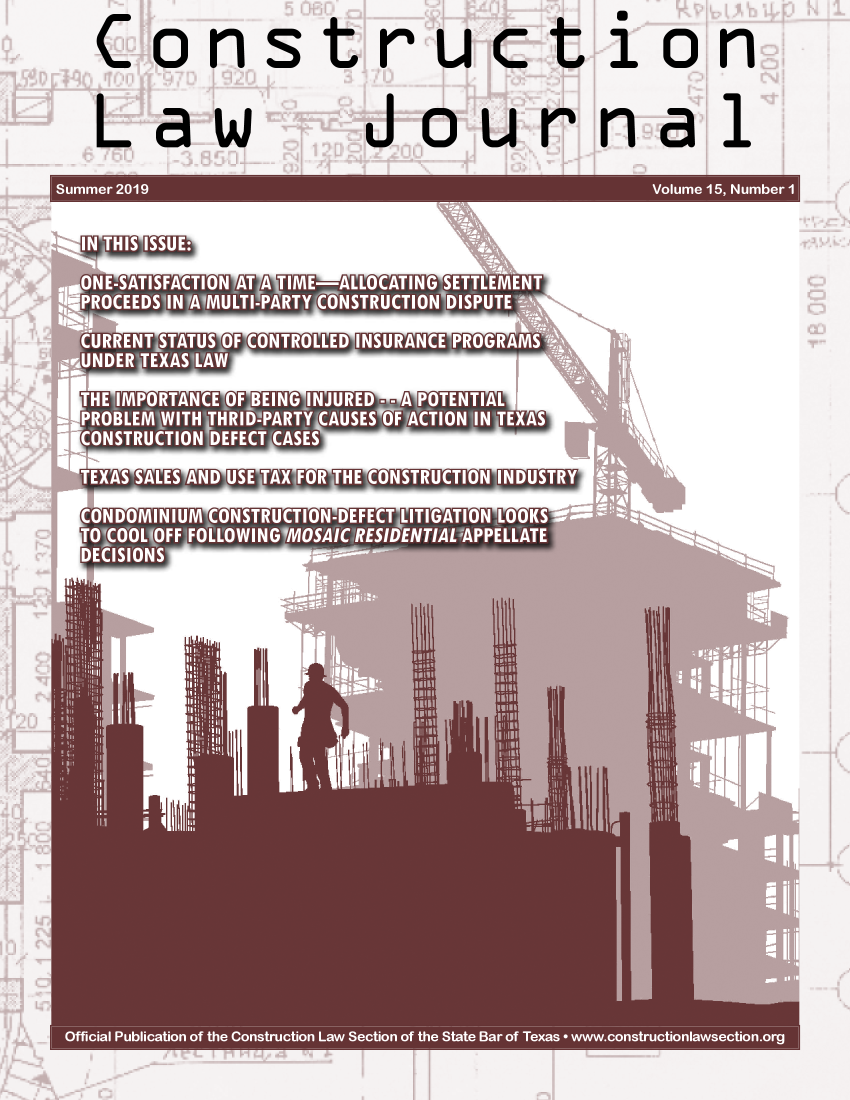 handle is hein.journals/constlj15 and id is 1 raw text is: Construction


Law


Journal


I * I I A


