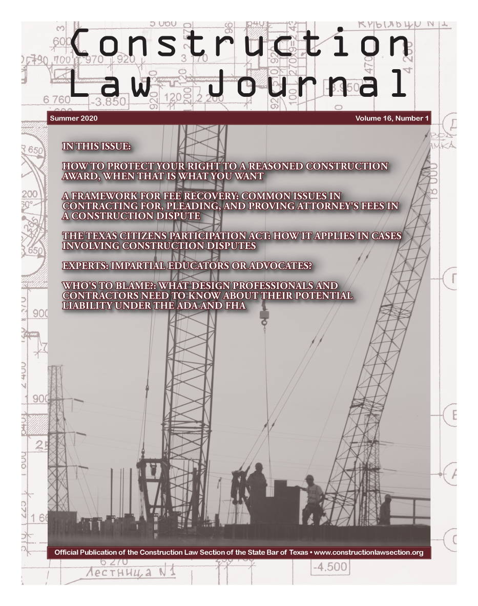 handle is hein.journals/constlj16 and id is 1 raw text is: Construction
Law  Journal


