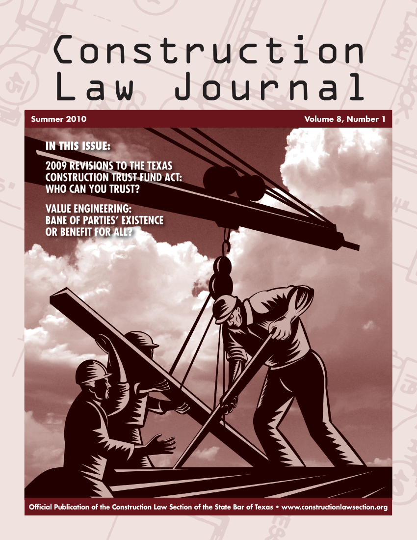 handle is hein.journals/constlj8 and id is 1 raw text is: Construction
Law Journal
+ * P j


