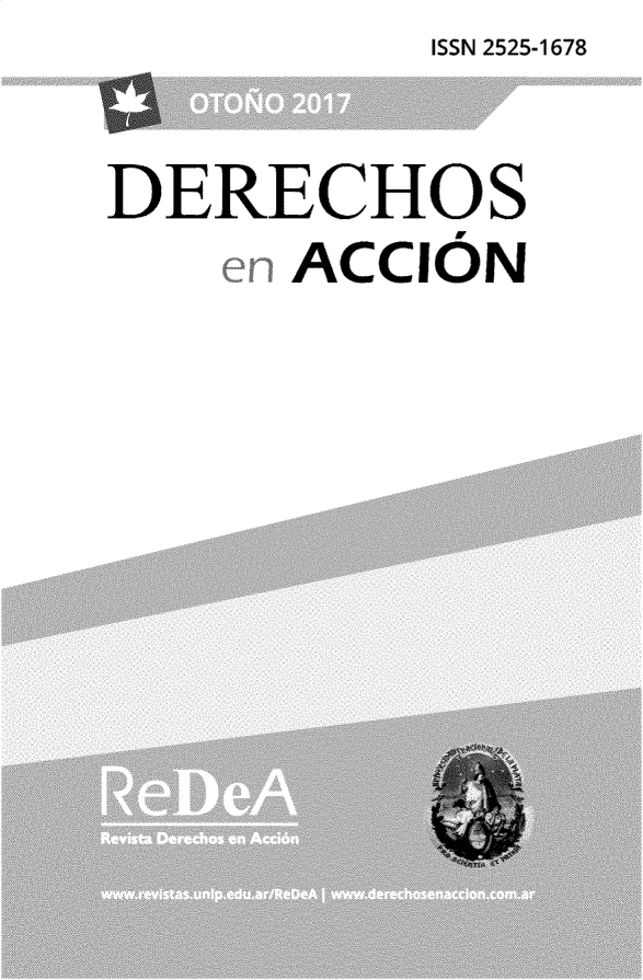 handle is hein.journals/daccion3 and id is 1 raw text is:           ISSN 2525-1678

DERECHOS
      ACCION


