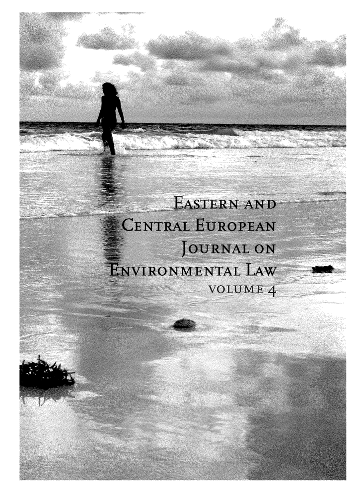 handle is hein.journals/eceujevl4 and id is 1 raw text is: 









       EASTERN AND
  CENTRAL EUROPEAN
        JOURNAL ON
ENVIRONMENTAL LA\W
          VOLUME4


