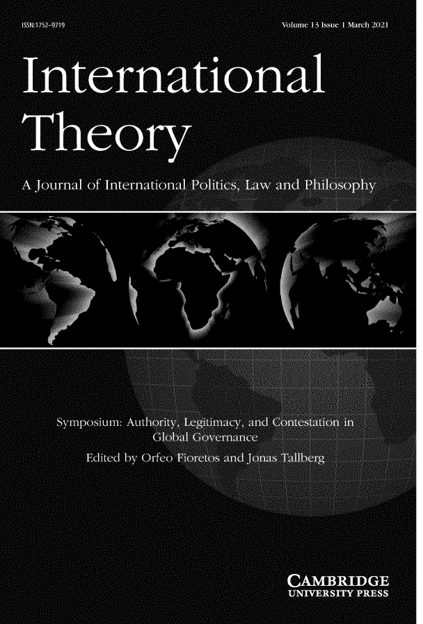 handle is hein.journals/intheory13 and id is 1 raw text is: ISSN:1752-9719                  Volume 13 Issue 1 March 2021
International
pror
S  0  -           0    6
6    -O
*  -S  6-6
A Jornalof Iterntlon


