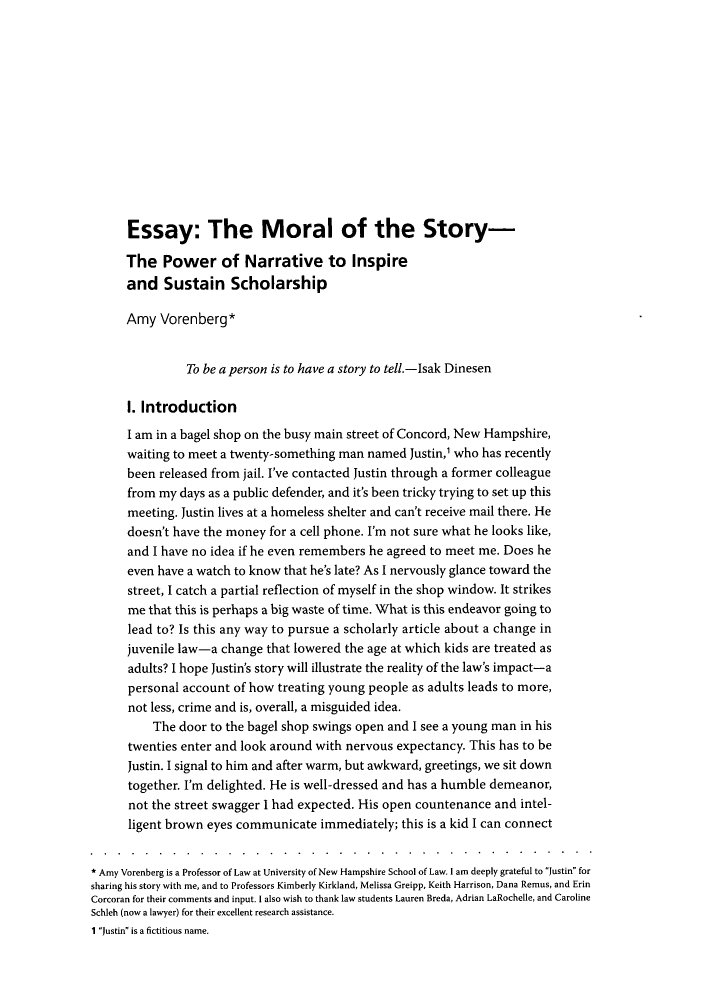 How do you start a narrative essay