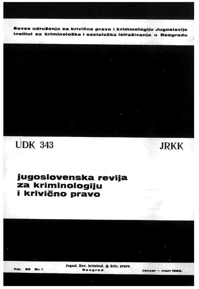 handle is hein.journals/jccl23 and id is 1 raw text is: 

S-ave ud r enja za krhv n~ prava i runmino


jugoslovenska reil
    za krminoogiW


